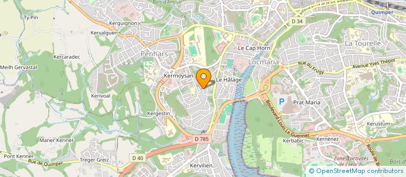 localisation de l'entreprise LE CAP  QUIMPER