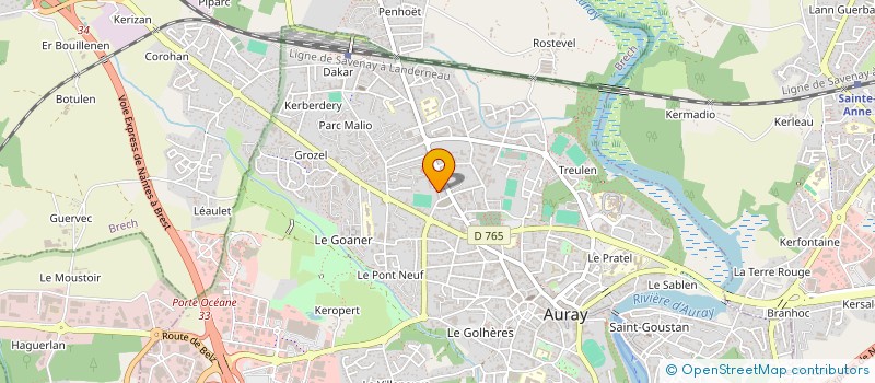 localisation de l'entreprise LE CAP DES POSSIBLES à AURAY