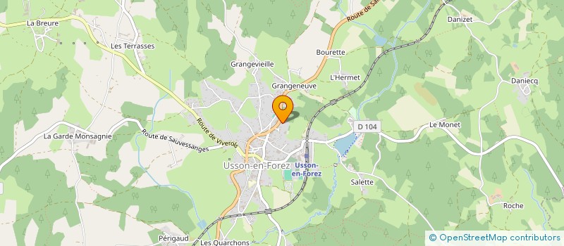 localisation de l'entreprise LE CAP USSONNAIS  USSON-EN-FOREZ