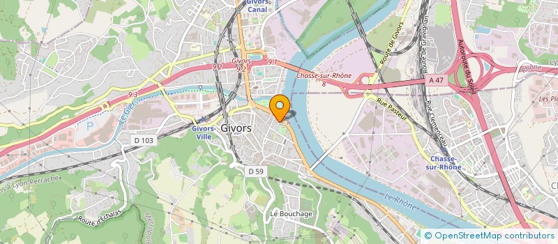 localisation de l'entreprise LE CAPITOLE BADR RESTAURANT  GIVORS