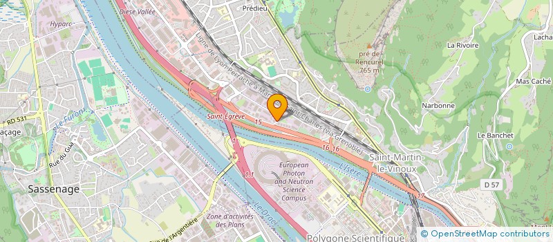 localisation de l'entreprise LE CAPITOLE II  SAINT-MARTIN-LE-VINOUX