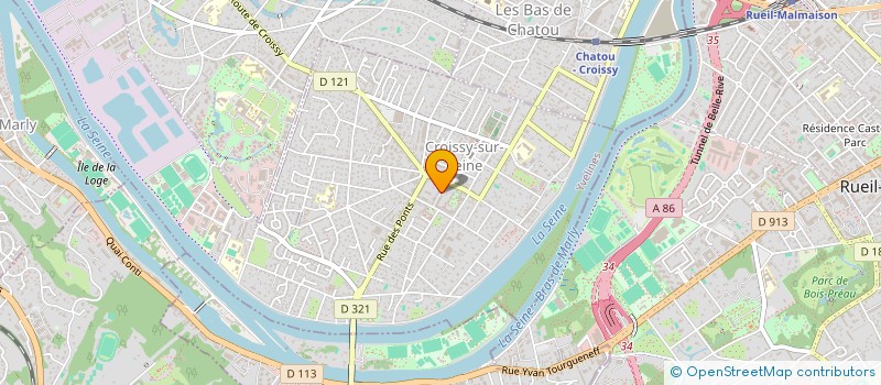 localisation de l'entreprise LE CAPORAL TAMBOUR  CROISSY-SUR-SEINE