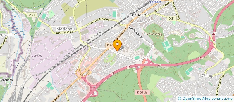 localisation de l'entreprise LE CAPPADOCE  FORBACH