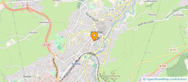 localisation de l'entreprise LE CAPPADOCE SNACK à AURILLAC