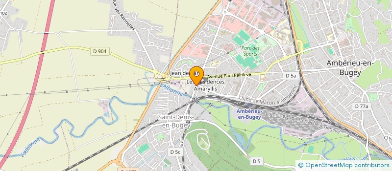 localisation de l'entreprise LE CAPPUCCINO à AMBERIEU-EN-BUGEY