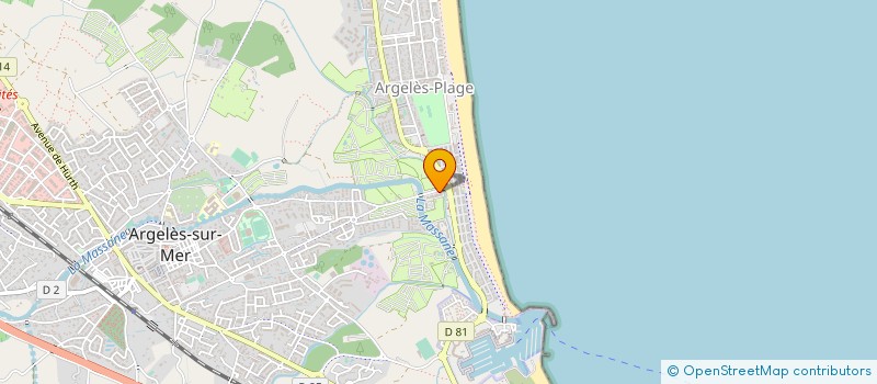 localisation de l'entreprise LE CAPRICE  ARGELES-SUR-MER