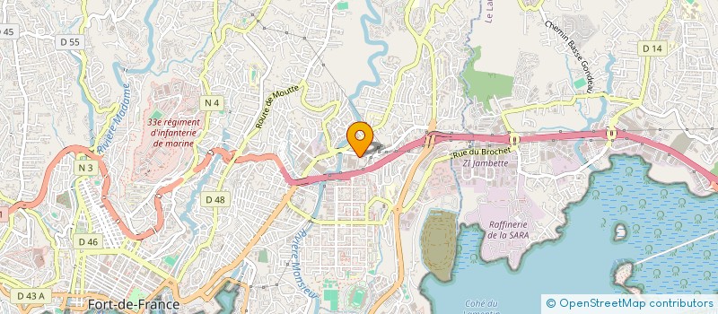 localisation de l'entreprise LE CAPRICE DES ANGES  FORT-DE-FRANCE