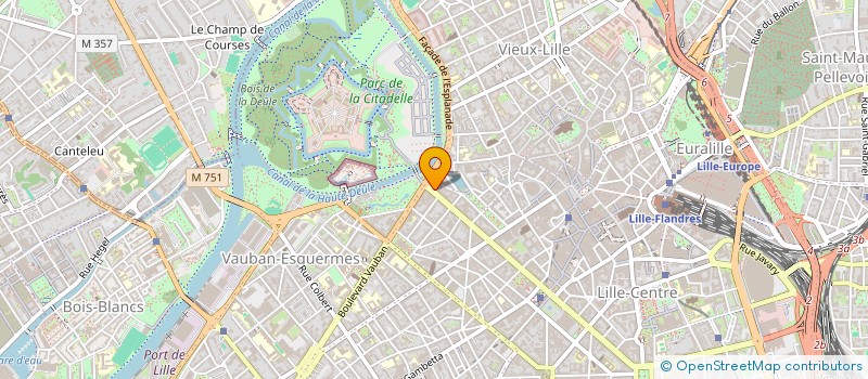 localisation de l'entreprise LE CAPRICORNE 210 ET 211 à LILLE