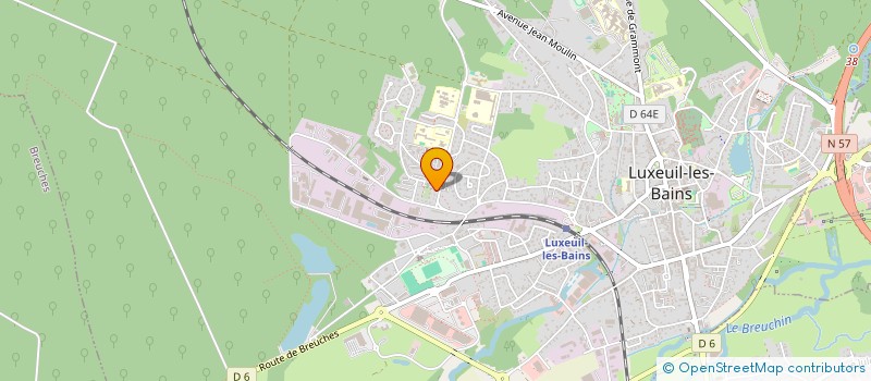 localisation de l'entreprise LE CAPRICORNE  LUXEUIL-LES-BAINS