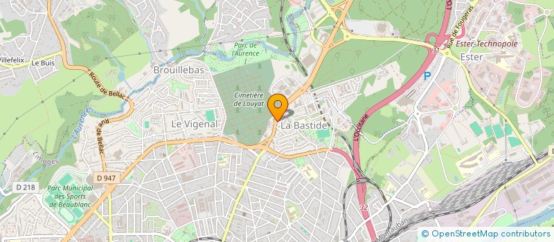 localisation de l'entreprise LE CAPRICORNE à LIMOGES