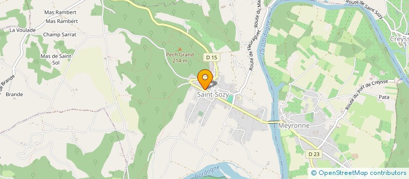 localisation de l'entreprise LE CAPRICORNE  SAINT-SOZY