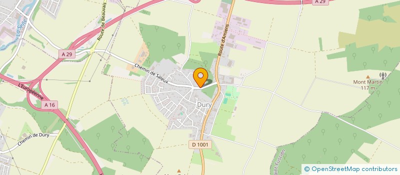 localisation de l'entreprise LE CAPRON à DURY