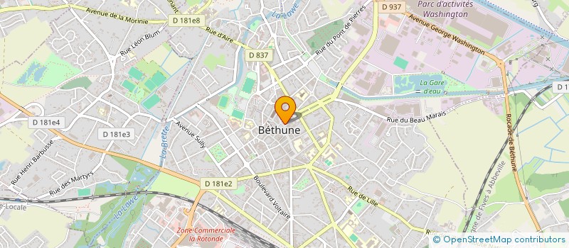 localisation de l'entreprise LE CAPUCIN à BETHUNE