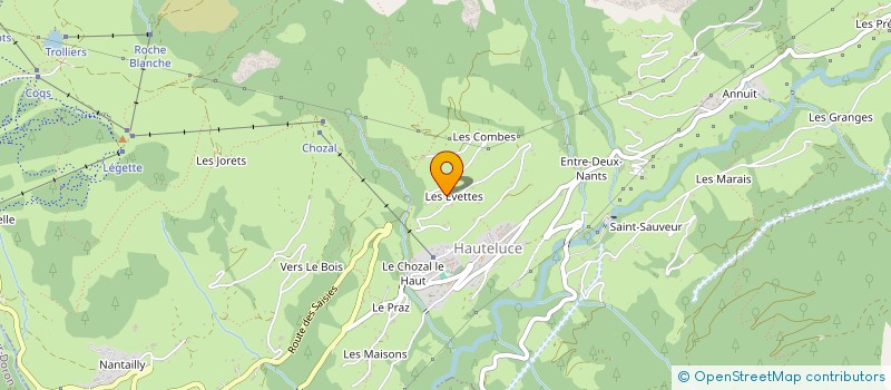 localisation de l'entreprise LE CAPUCIN  HAUTELUCE