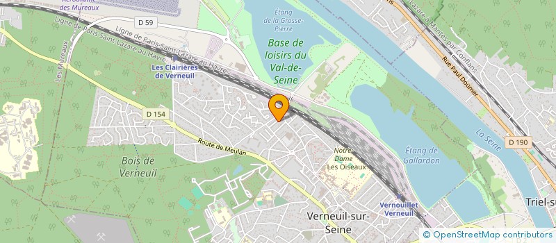 localisation de l'entreprise LE CAR'OS  VERNEUIL-SUR-SEINE