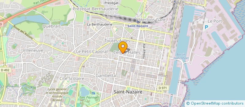 localisation de l'entreprise LE CARADOC IMMO  SAINT-NAZAIRE