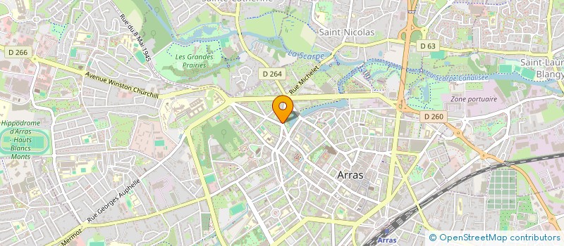 localisation de l'entreprise LE CARAIBE à ARRAS