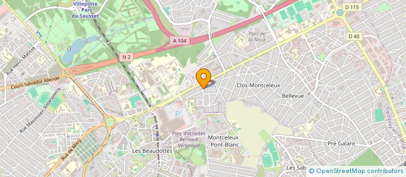localisation de l'entreprise LE CARAMEL à VILLEPINTE