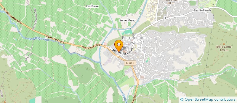 localisation de l'entreprise LE CARDINALIS  PIERREFEU-DU-VAR