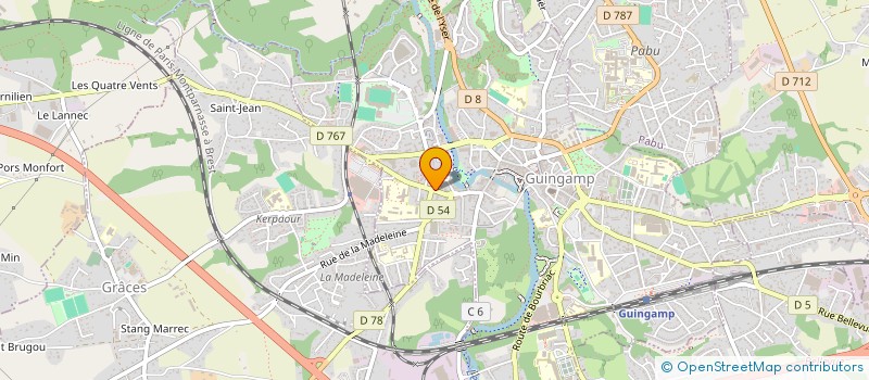 localisation de l'entreprise LE CARDUNER LE GRAND  GUINGAMP