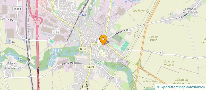 localisation de l'entreprise LE CARENCIEL  ROYE