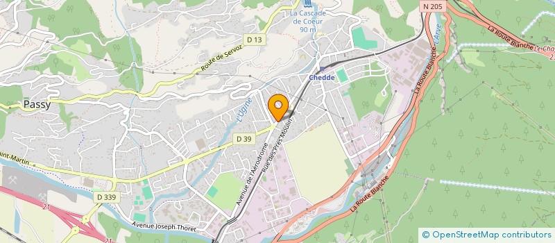 localisation de l'entreprise LE CARIBOU  PASSY