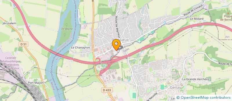 localisation de l'entreprise LE CARIBOU  MASSIEUX