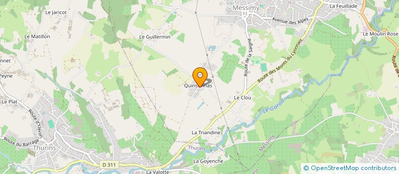 localisation de l'entreprise LE CARIBOU  YZERON