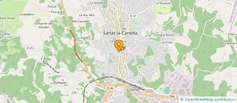 localisation de l'entreprise LE CARIBOU BLEU à SARLAT-LA-CANEDA
