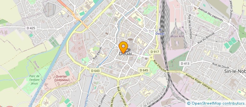 localisation de l'entreprise LE CARILLON à DOUAI