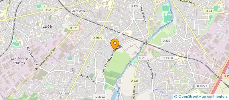 localisation de l'entreprise LE CARILLON à LUISANT