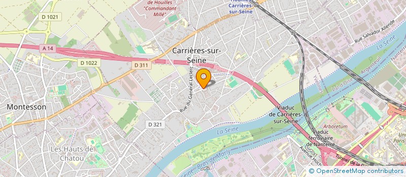 localisation de l'entreprise LE CARILLON GOURMAND à CARRIERES-SUR-SEINE