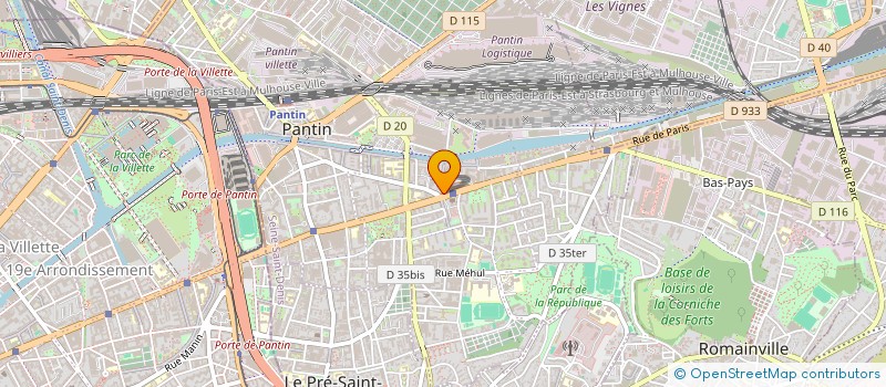 localisation de l'entreprise LE CARLADES à PANTIN