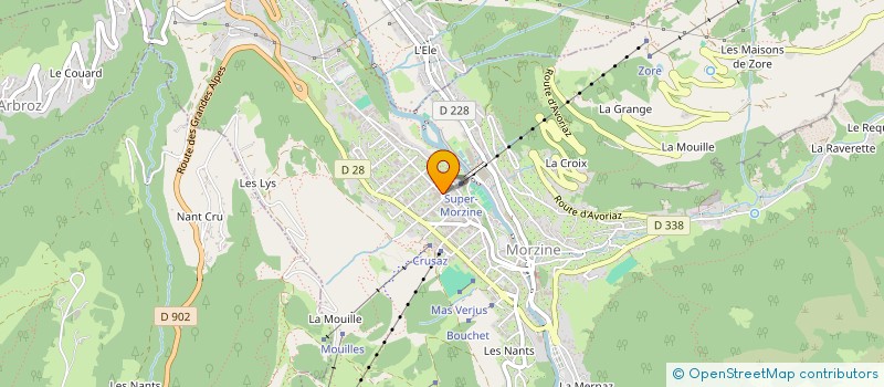 localisation de l'entreprise LE CARLINA à MORZINE