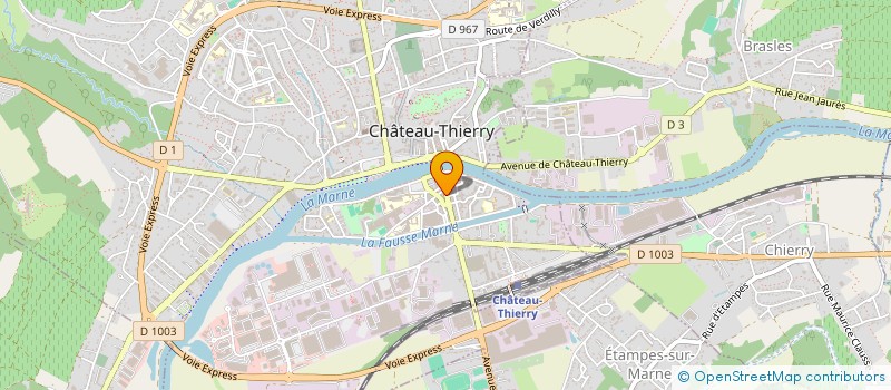 localisation de l'entreprise LE CARNOT à CHATEAU-THIERRY