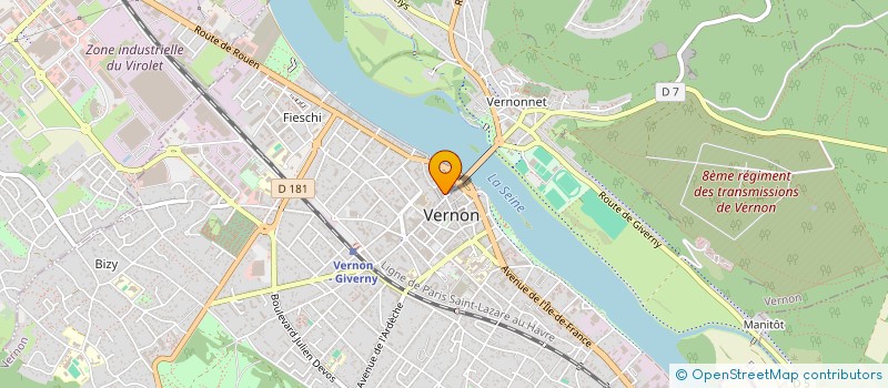 localisation de l'entreprise LE CARNOT  VERNON