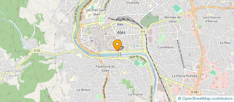 localisation de l'entreprise LE CARNOT à ALES