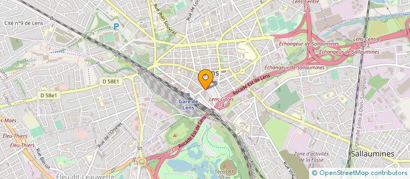 localisation de l'entreprise LE CARON SNC  LENS