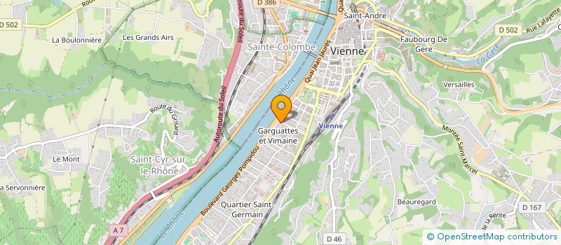 localisation de l'entreprise LE CAROUBIER à VIENNE