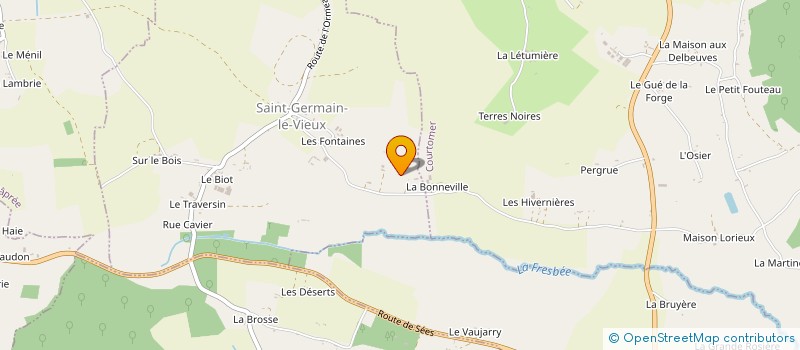 localisation de l'entreprise LE CAROUSSEL à COURTOMER