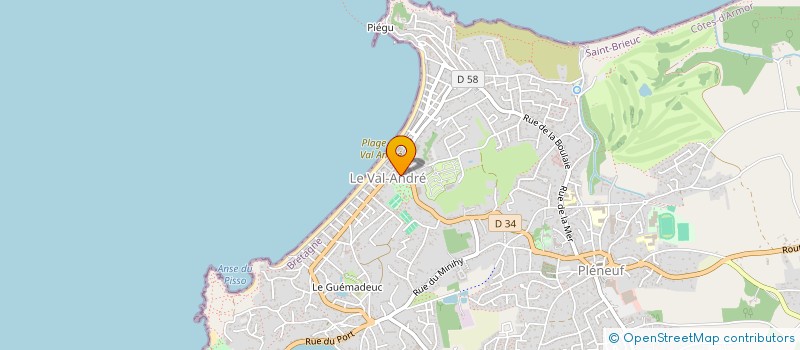 localisation de l'entreprise LE CAROUSSEL  PLENEUF-VAL-ANDRE