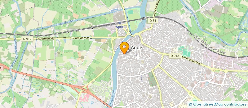 localisation de l'entreprise LE CAROUX  AGDE