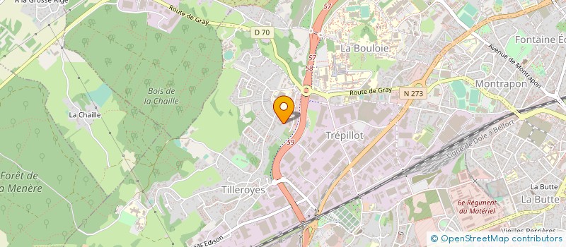 localisation de l'entreprise LE CARPAISIBLE à BESANCON