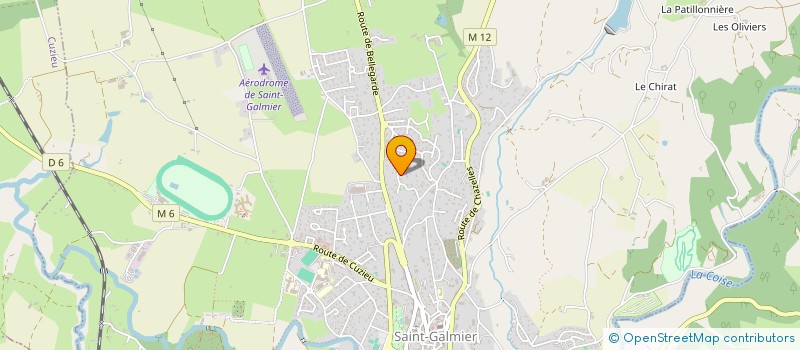 localisation de l'entreprise LE CARPE DIEM  SAINT-GALMIER