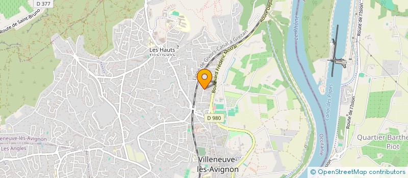 localisation de l'entreprise LE CARRAT  VILLENEUVE-LES-AVIGNON