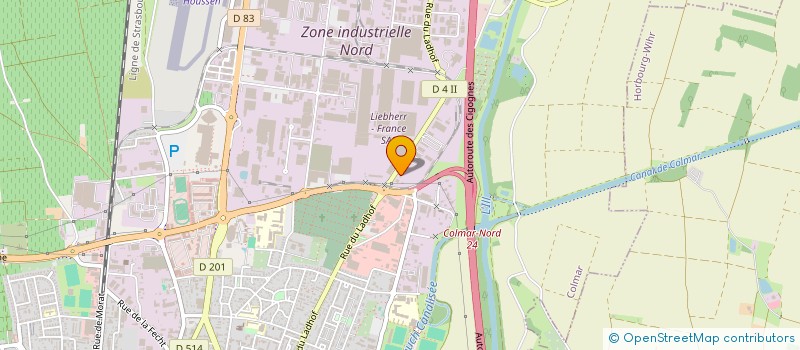 localisation de l'entreprise LE CARRE 5  COLMAR