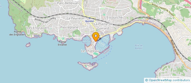 localisation de l'entreprise LE CARRE à BANDOL