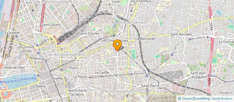 localisation de l'entreprise LE CARRE à MARSEILLE