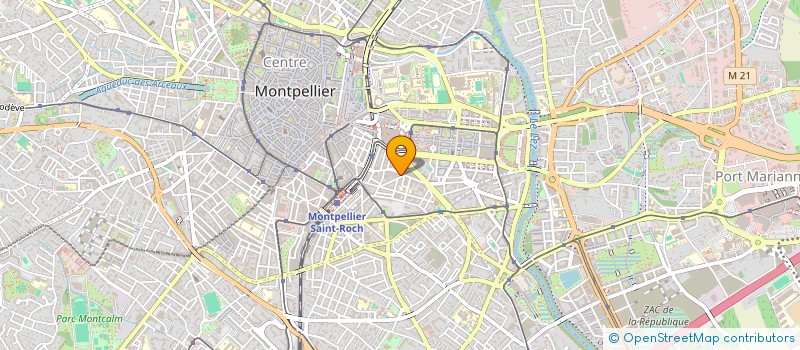 localisation de l'entreprise LE CARRE à MONTPELLIER