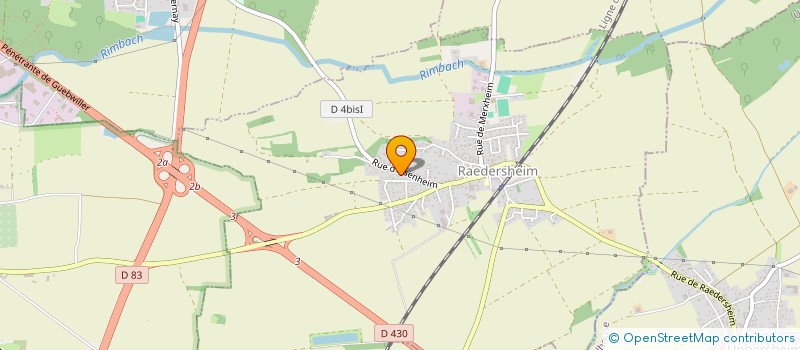 localisation de l'entreprise LE CARRE  RAEDERSHEIM